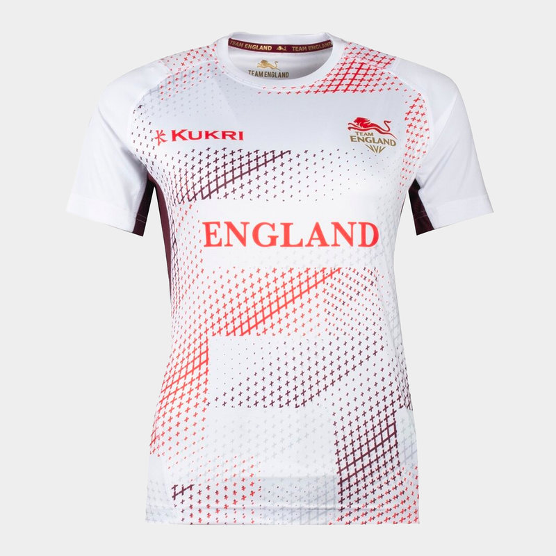 Kukri Commonwealth Games Ladies England Flag T Shirt Womens