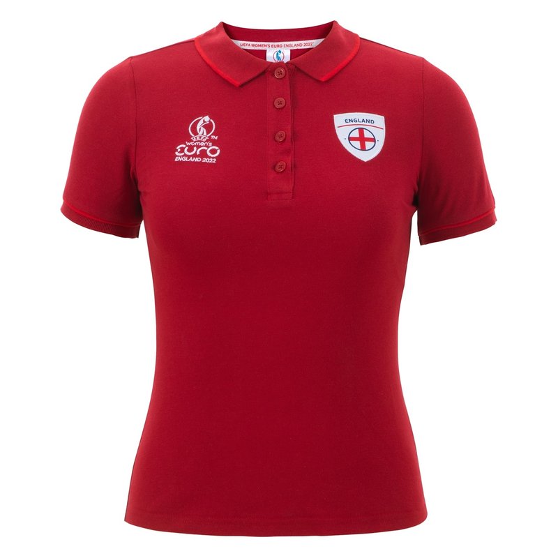 UEFA England Lionesses Polo Shirt Womens
