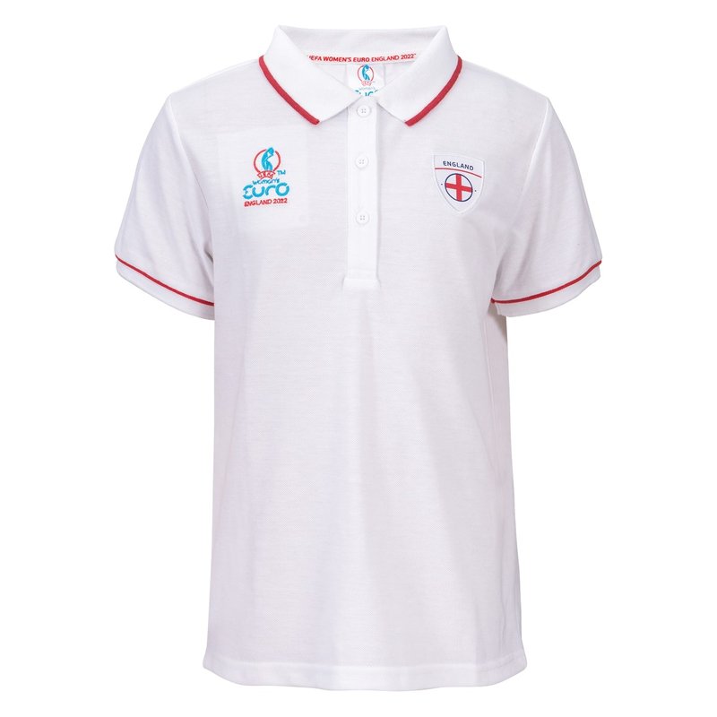 UEFA England Lionesses Polo Shirt Junior