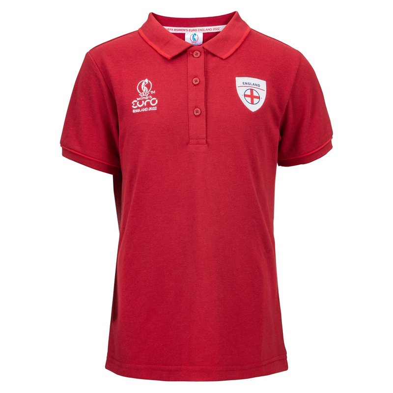 UEFA England Lionesses Polo Shirt Junior