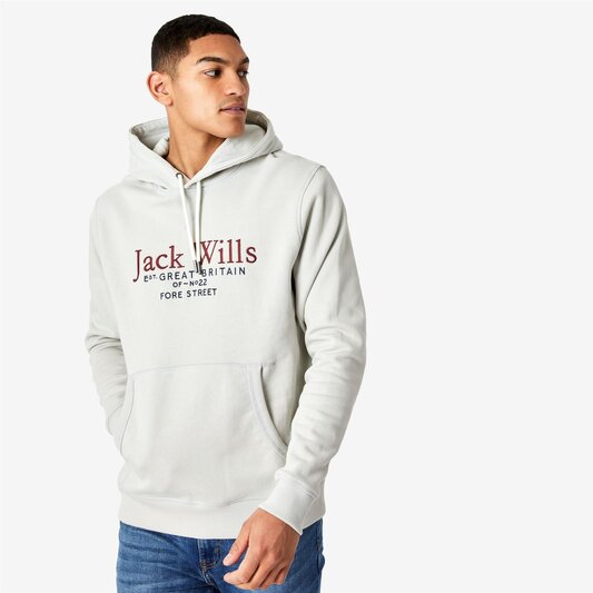 Jack Wills Batsford Graphic Logo Hoodie
