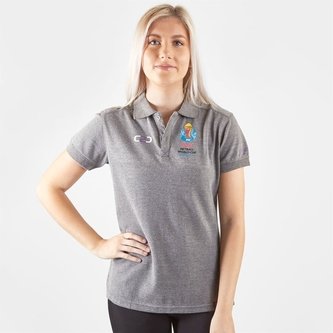Netball WC 2019 Fitted Polo Shirt Womens